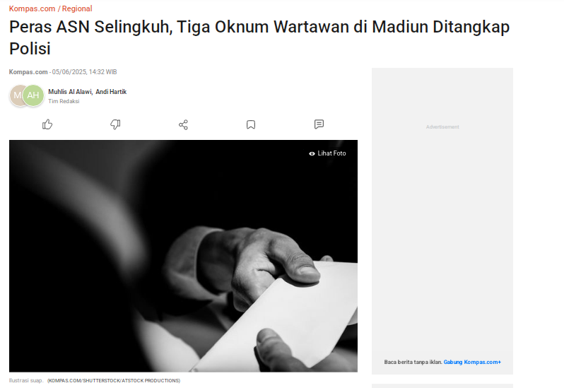 Peras ASN Selingkuh, Tiga Oknum Wartawan di Madiun Ditangkap Polisi