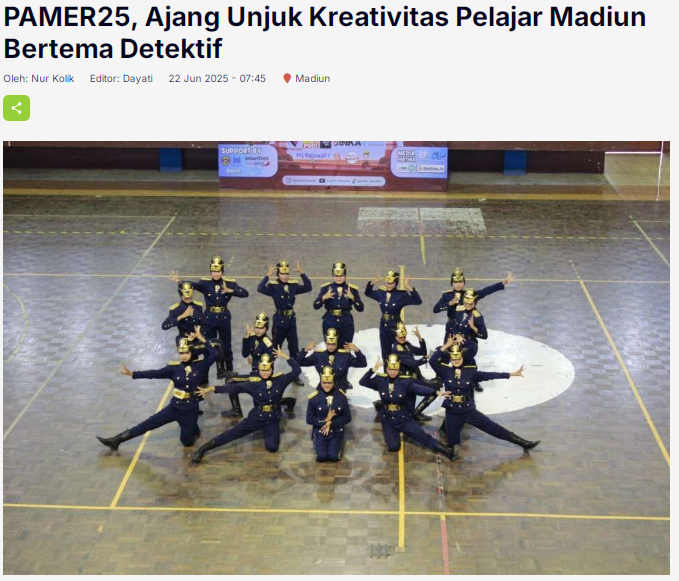 PAMER25, Ajang Unjuk Kreativitas Pelajar Madiun Bertema Detektif