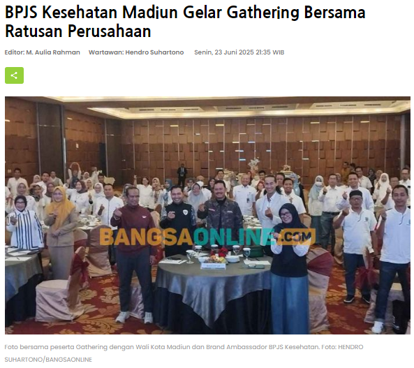 BPJS Kesehatan Madiun Gelar Gathering Bersama Ratusan Perusahaan