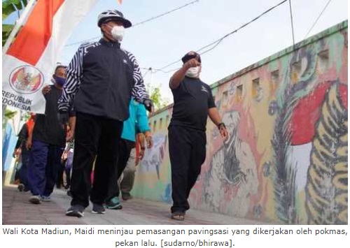 Program Pavingisasi Serentak 44 Ribu Meter di Kota Madiun