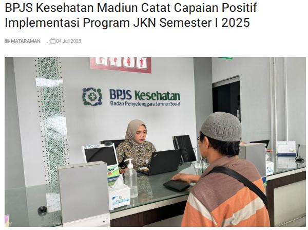 BPJS Kesehatan Madiun Catat Capaian Positif Implementasi Program JKN Semester I 2025