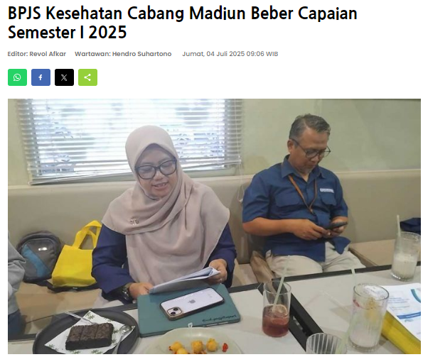 BPJS Kesehatan Cabang Madiun Beber Capaian Semester I 2025