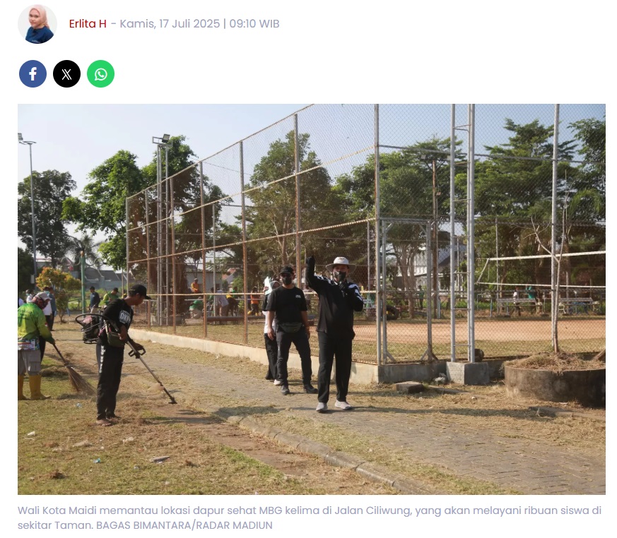 Wali Kota Madiun Ngebut Bangun 16 Dapur Sehat MBG, Target Juli Selesai