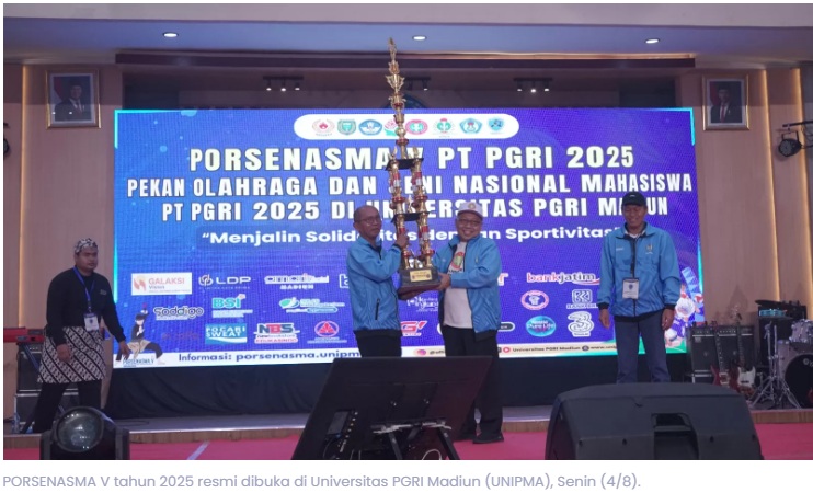 PORSENASMA V 2025 Resmi Dibuka di Kota Madiun: 38 Kampus PGRI Bertarung, UNIPMA Siapkan 151 Atlet