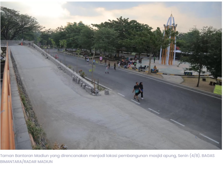 Pemkot Madiun Bakal Bangun Masjid Apung di Taman Bantaran, Tinggal Tunggu Izin BBWS Bengawan Solo