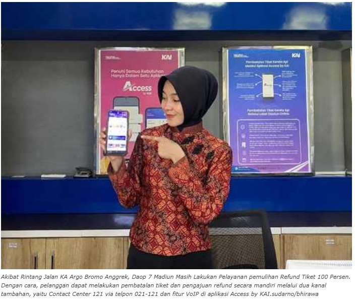 Daop VII Madiun Masih Lakukan Layanan Pemulihan Refund Tiket 100 Persen