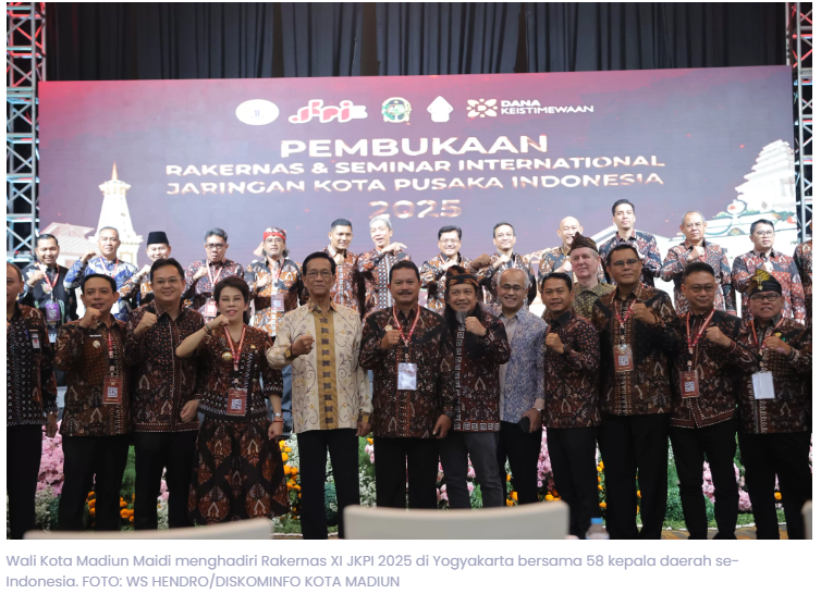 58 Kepala Daerah Hadiri Rakernas JKPI di Yogyakarta, Wali Kota Madiun Dukung Pelestarian Budaya