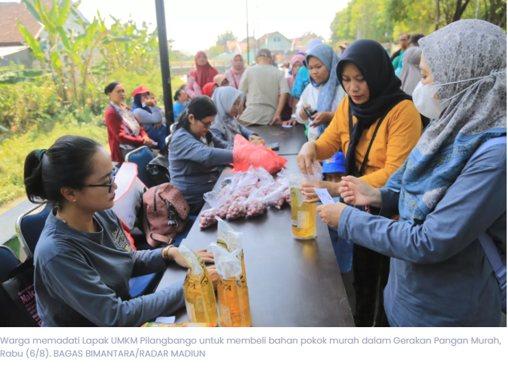 Operasi Pasar Pemkot Madiun: Bawang dan Beras Murah Ludes Dalam Sejam