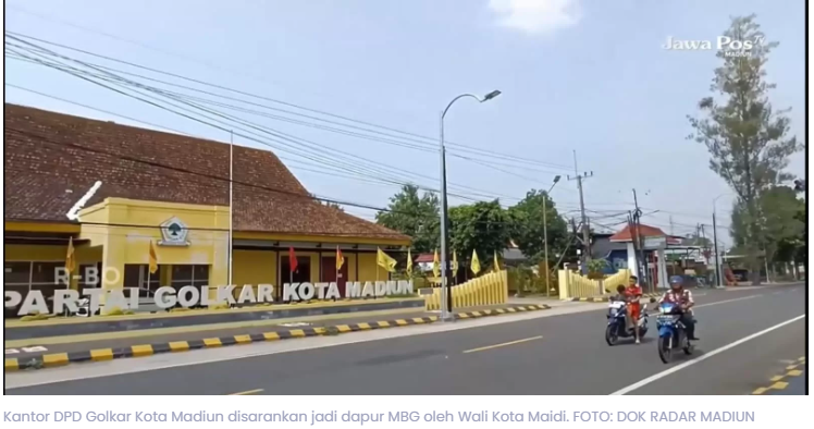 Wali Kota Madiun Usul Kantor Golkar Jadi Dapur Makan Bergizi Gratis