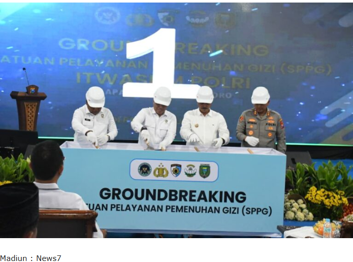 Polri Resmikan Groundbreaking SPPG di Madiun, Dukung Program Makan Bergizi untuk Ribuan Siswa
