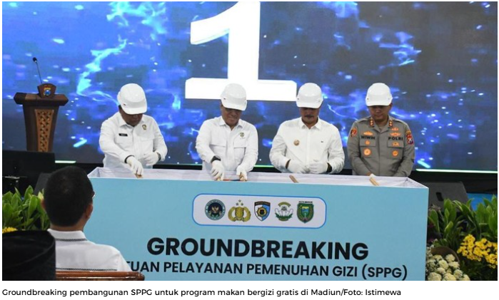 SPPG Rp 1,9 M Dibangun untuk Makan Bergizi Gratis 4.103 Siswa Madiun