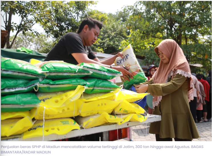 Bulog Madiun Catat Penjualan SPHP Tertinggi di Jatim, Tembus 300 Ton