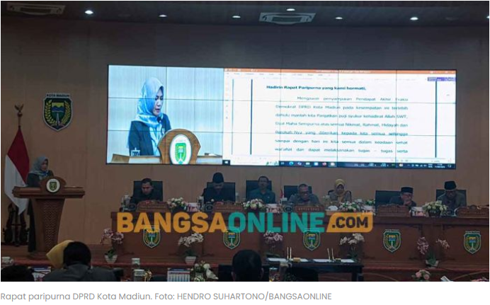 Dewan Setujui Raperda P-APBD 2025, Wali Kota Madiun Siap Jalankan Catatan Fraksi