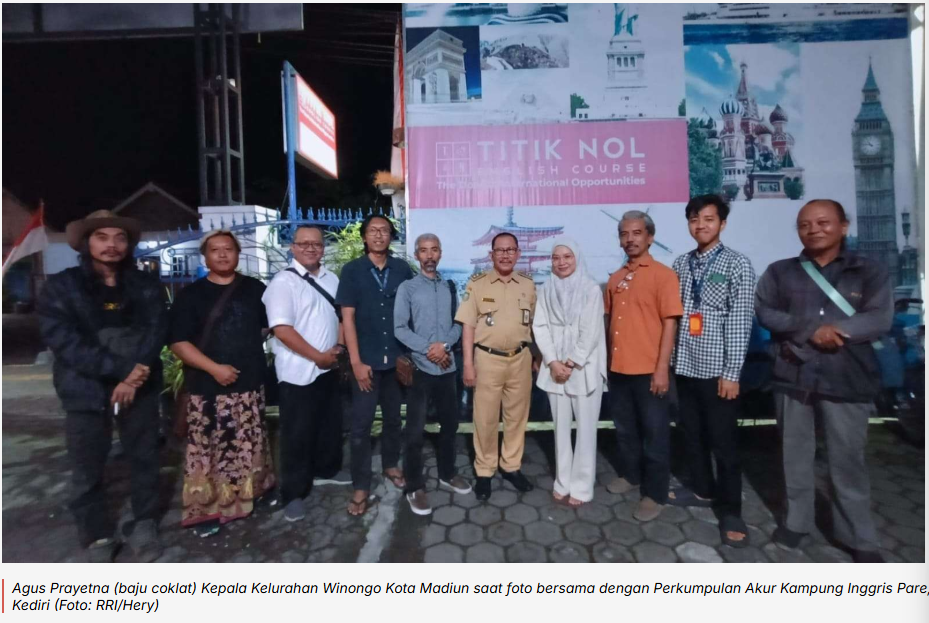 Kelurahan Winongo Kota Madiun Kunjungi Akur Kampung Inggris