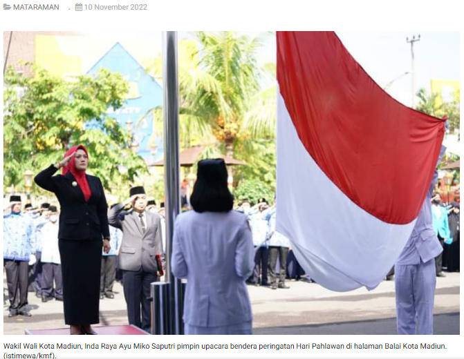 Kenang Jasa Para Pahlawan, Pemkot Madiun Gelar Upacara Bendera dan Tabur Bunga