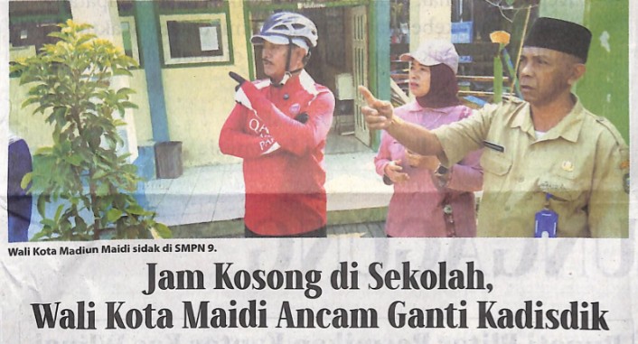 Jam Kosong di Sekolah,Wali Kota Maidi Ancam Ganti Kadisdik
