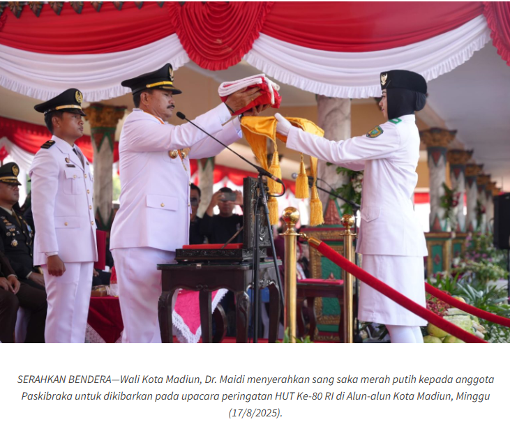 Peringati HUT Ke-80, Wali Kota Madiun Dr Maidi Bertekad Tuntaskan Kemiskinan dan Stunting