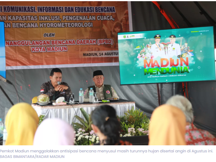 Agustus Masih Hujan, Wali Kota Madiun Imbau Warga Siaga Bencana