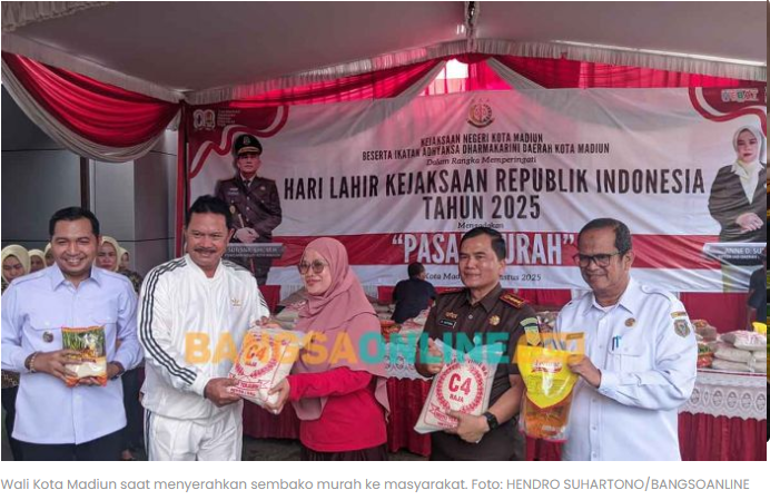 HUT ke-80, Kejari Kota Madiun Gelar Pasar Murah untuk Masyarakat