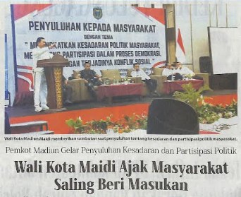 Wali Kota Maidi Ajak Masyarakat Saling Beri Masukan