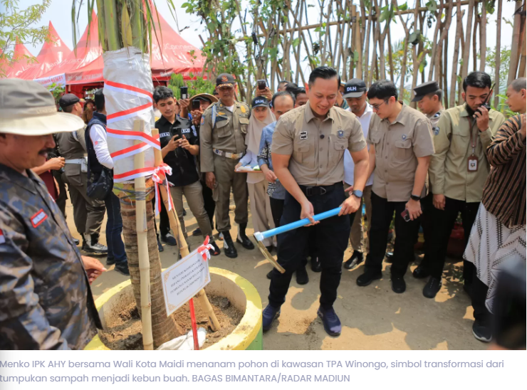 AHY Kagum Transformasi TPA Winongo, Dari Gunungan Sampah Jadi Kebun Buah dan Wisata Baru