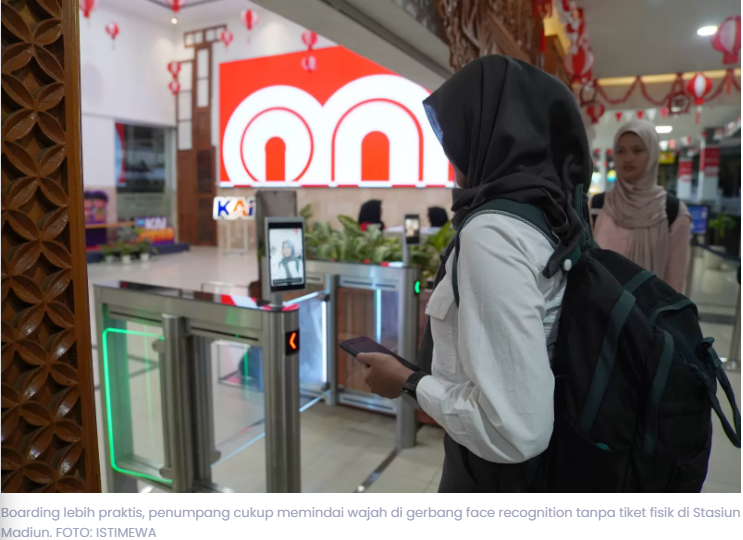 KAI Daop 7 Madiun Terapkan Face Recognition, Boarding Jadi Cepat Tanpa Tiket