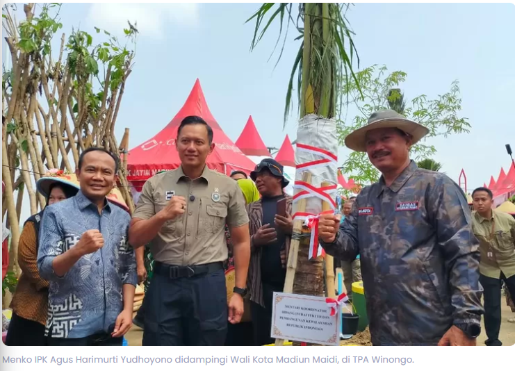 Pamer Proyek TPA Winongo, Wali Kota Madiun Dapat Pujian Dari Menko IPK