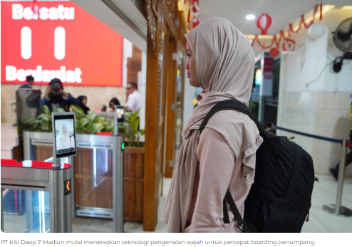 KAI Daop 7 Madiun Terapkan Teknologi Face Recognition, Percepat Boarding Penumpang