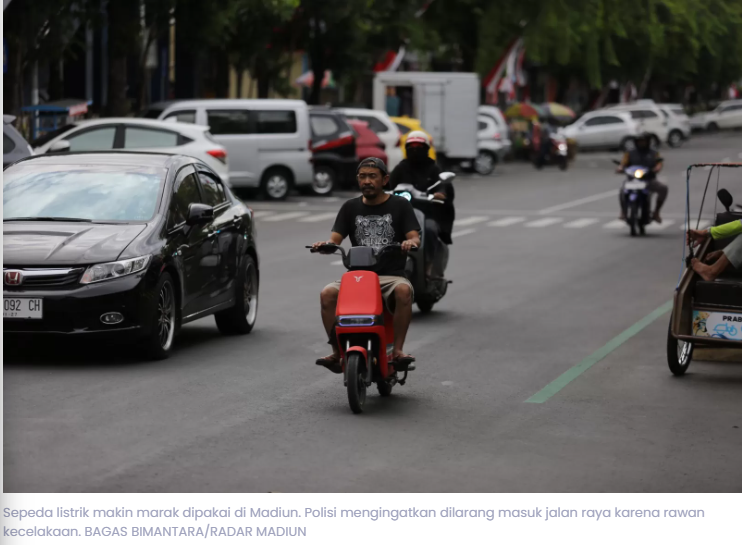 Polisi Ingatkan Bahaya Sepeda Listrik di Jalan Raya, Ternyata Dilarang Permenhub