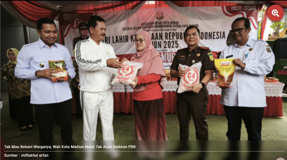 Tak Mau Bebani Warganya, Wali Kota Madiun Maidi Tak Akan Naikkan PBB