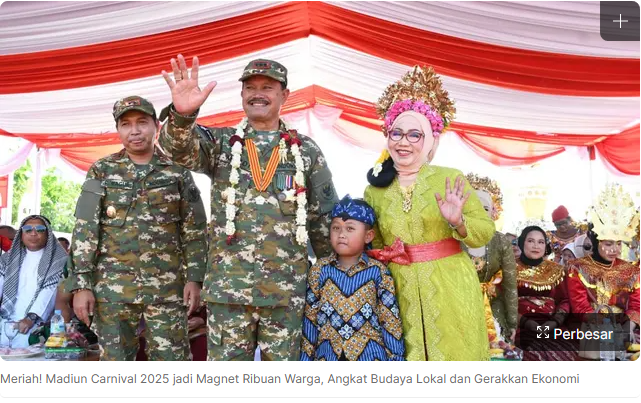 Meriah! Madiun Carnival 2025 jadi Magnet Ribuan Warga, Angkat Budaya Lokal dan Gerakkan Ekonomi