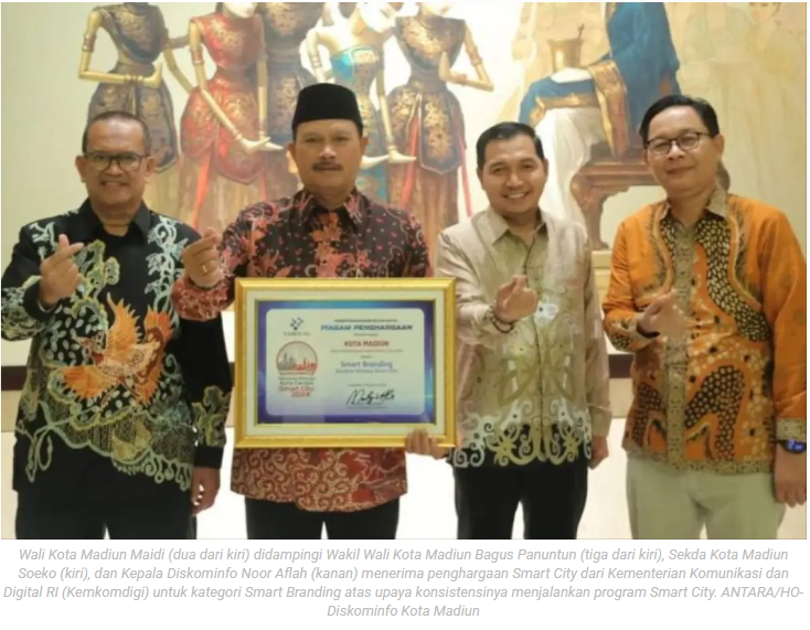 Kota Madiun raih Smart Branding dari Komdigi untuk inovasi PSC