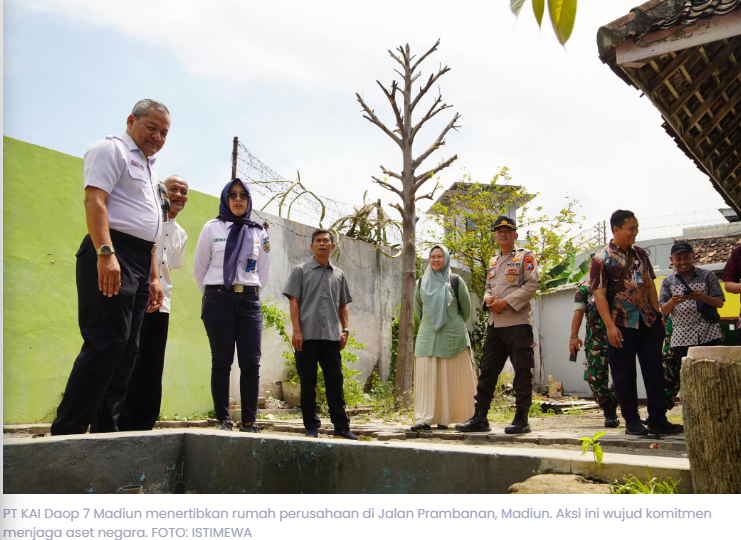 KAI Daop 7 Madiun Tertibkan Rumah Perusahaan, Aset Negara Rp1,3 Miliar Dikembalikan