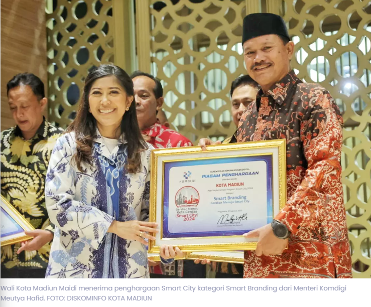 Kota Madiun Raih Smart City Award, Maidi Buktikan APBD Kecil Bukan Halangan