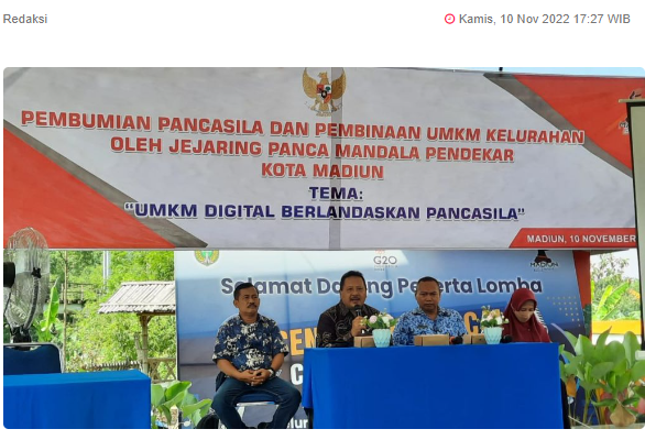 JPM Kota Madiun Masif Bumikan Pancasila