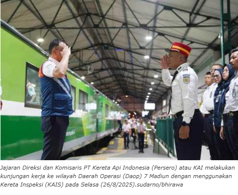 Direksi dan Komisaris KAI Tinjau Daop 7 Madiun, Perkuat Sinergi dan Komitmen Keselamatan