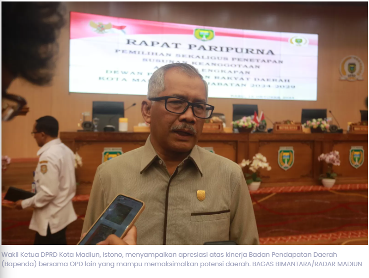 DPRD Yakin PAD Kota Madiun 2025 Lampaui Target Rp 295 Miliar