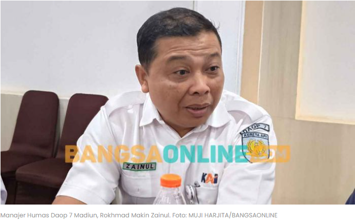 KAI Daop 7 Madiun Ajak Masyarakat Jaga Fasilitas Kereta Api
