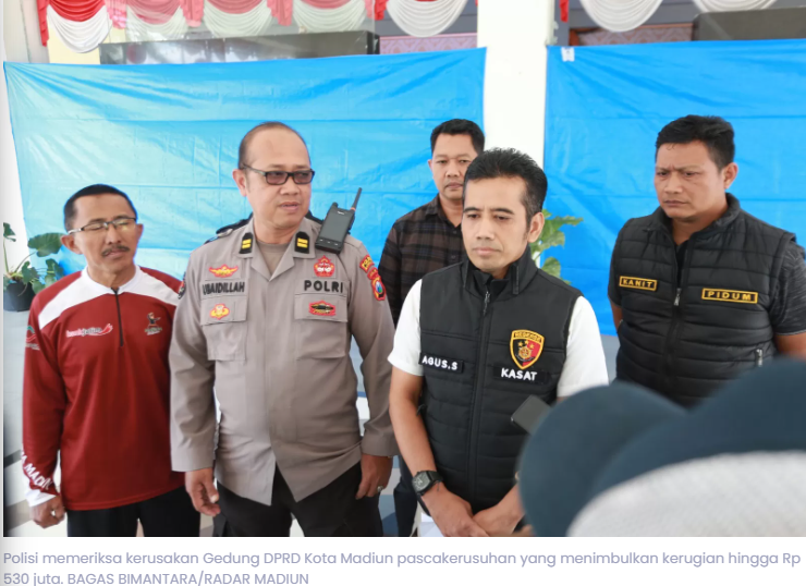 Rusuh DPRD Kota Madiun, Kerugian Capai Rp 530 Juta: Polisi Beberkan Pasal Pidana
