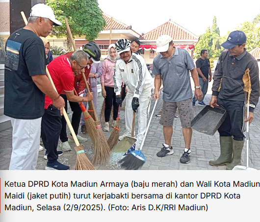 DPRD Kota Madiun Dibersihkan, Estimasi Kerugian Rp300 Juta