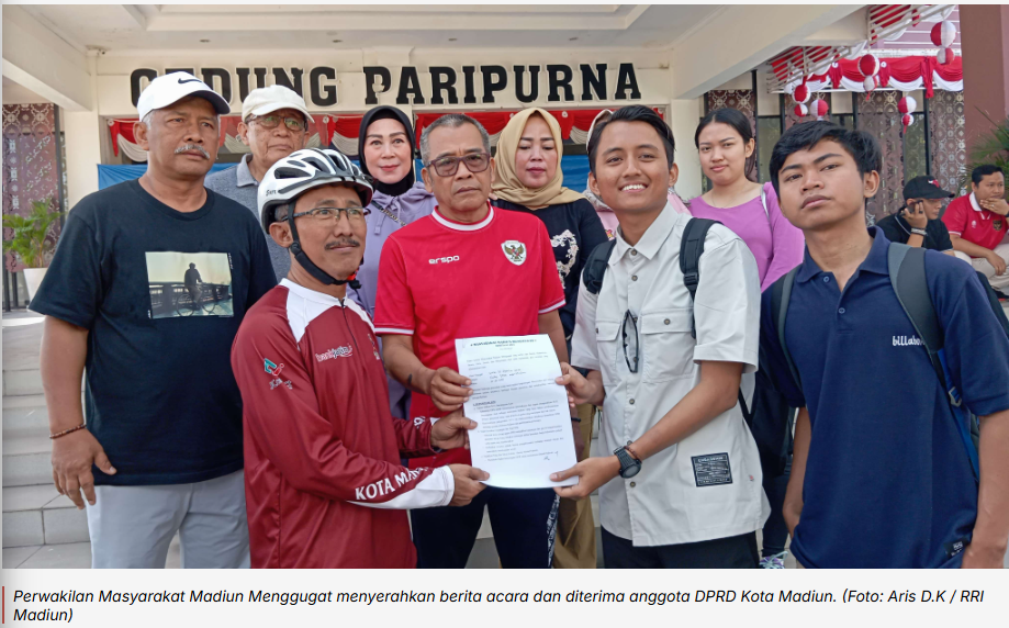 Dewan Terima Berita Acara Dari Masyarakat Madiun Menggugat