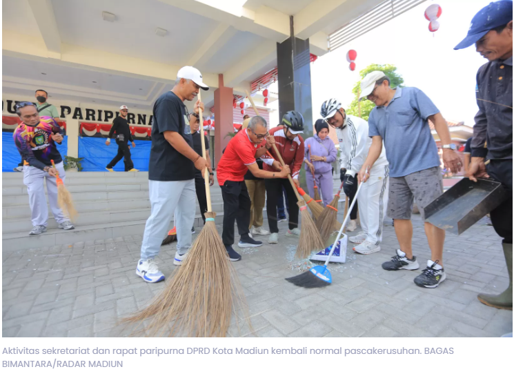 Aktivitas DPRD Kota Madiun Normal Lagi, Klaim Asuransi Perbaikan Capai Rp 530 Juta
