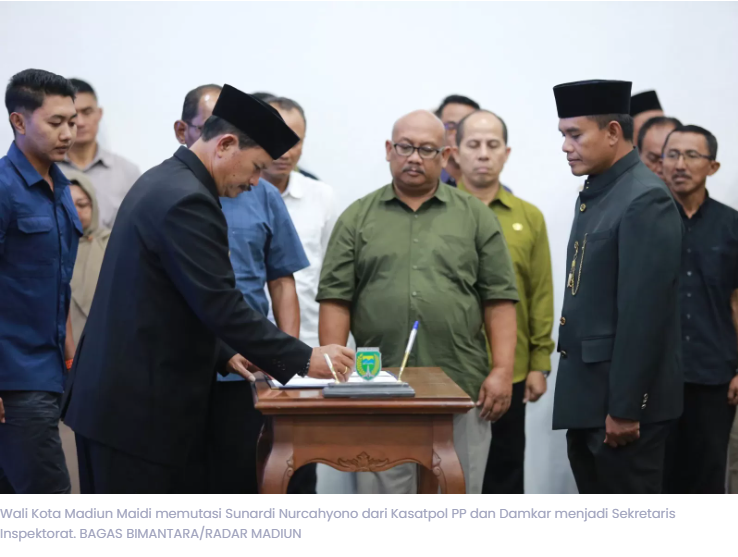 Mutasi Pejabat Pemkot Madiun, Wali Kota Maidi: Sunardi Pindah ke Fungsional Atas Permintaan Sendiri