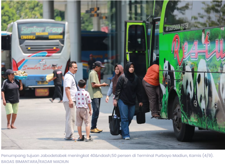 Terminal Purboyo Madiun Operasikan 700 Bus, Fokus Antisipasi Lonjakan Penumpang Libur Panjang