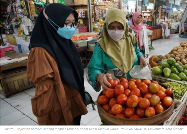 BPS Kota Madiun sebut penurunan harga tomat picu deflasi 0,07 persen