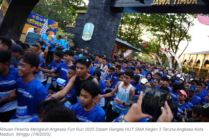 Angkasa Fun Run 2025 Meriahkan Kota Madiun