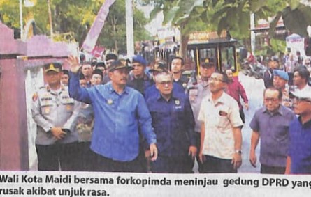 Usai Dirusak Massa, Gedung DPRD Segera Diperbaiki