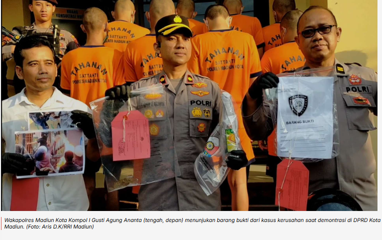 Polres Madiun Kota Tetapkan 9 Tersangka Kerusuhan DPRD
