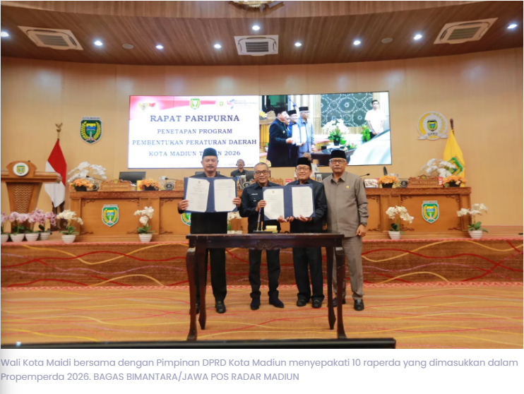 DPRD–Pemkot Madiun Sepakati Propemperda 2026, Ada Aturan Perlindungan Masyarakat dari Rentenir