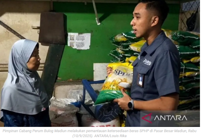 Bulog Madiun pastikan ketersediaan beras SPHP di pasaran aman